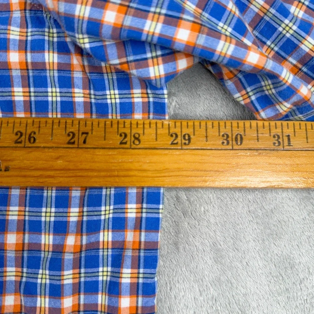 Vtg Ralph Lauren Classic Fit Plaid Check Double Faced Cotton Shirt Mens 2XB Pony - Picture 8 of 14